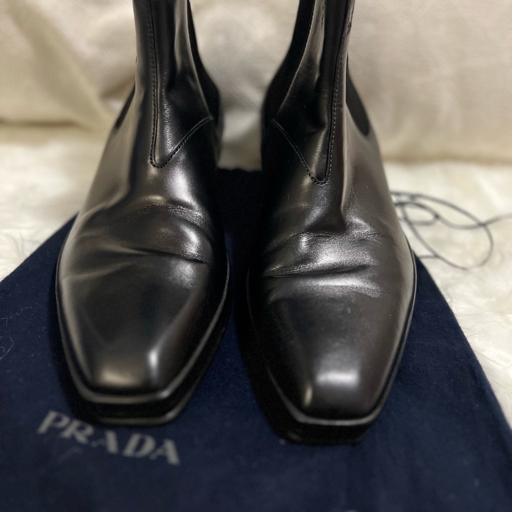 PRADA NEW Leather boots - MEN with dust bags​​